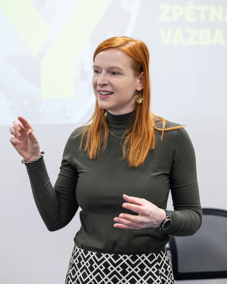Marie Součková při workshopu